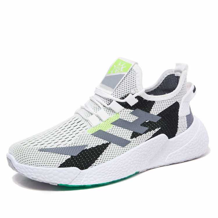 Men's Flying Woven Sports Shoes Outdoor Casual Sneakers Comfortable and Breathable